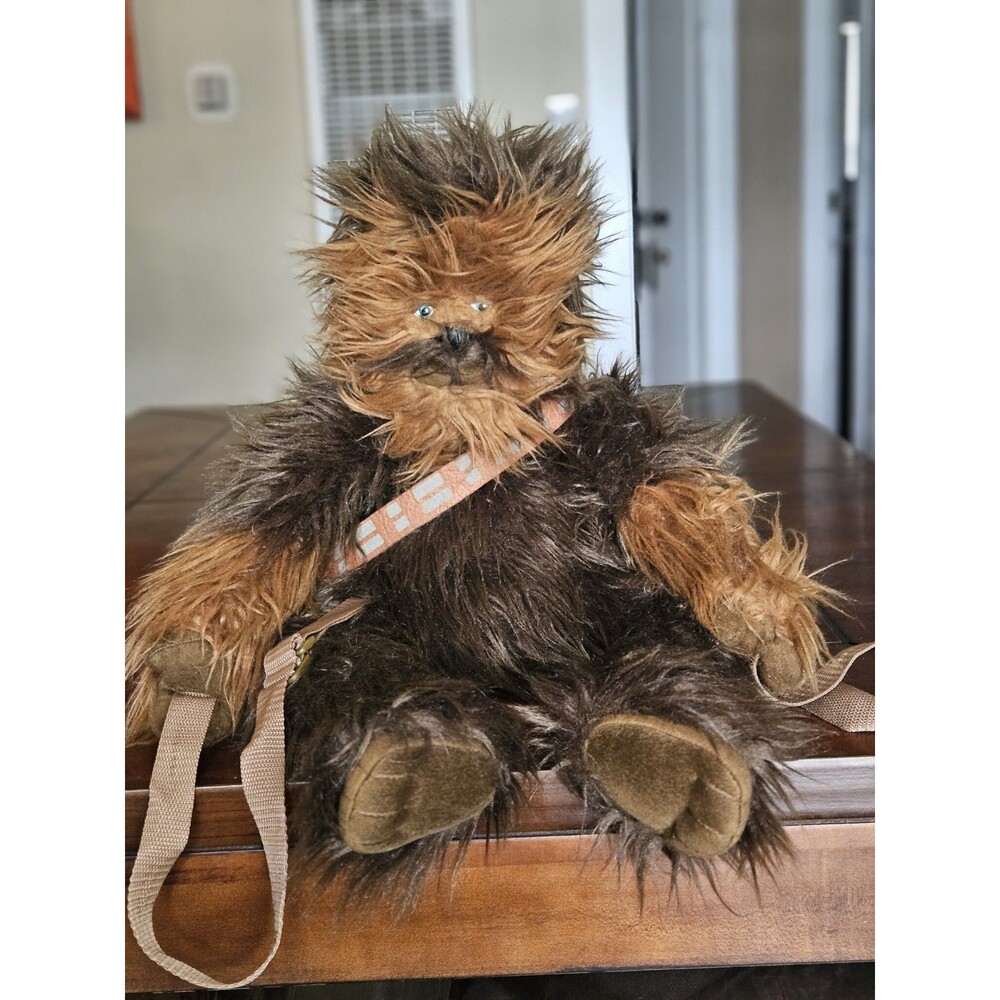 Disney Parks Chewbacca Star Wars 25" Plush Wookie Backpack Buddy